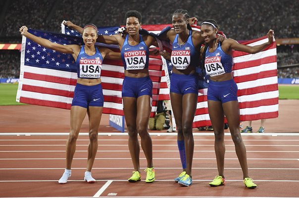 USA 4x400m Relay Gold World Athletics Championships London 2017