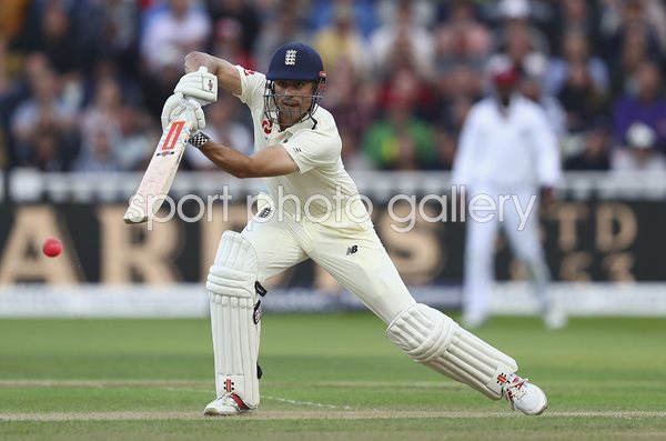 Alastair Cook Century England v West Indies Edgbaston Day Night Test 2017