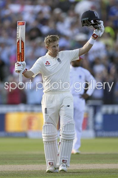 Joe Root Century England v West Indies Edgbaston Day Night Test 2017