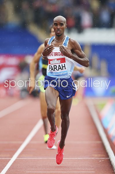 Mo Farah Great Britain Track Farewell Diamond League Birmingham 2017