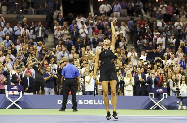Maria Sharapova beats Simona Halep US Open Tennis 2017