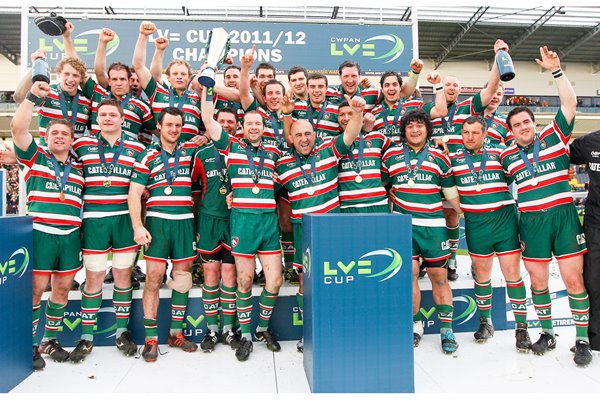 Leicester Tigers celebrates - LV= Cup Final