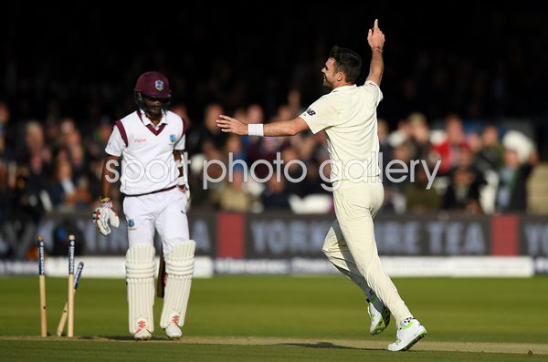 James Anderson England 500 Test Wickets v West Indies Lord's 2017