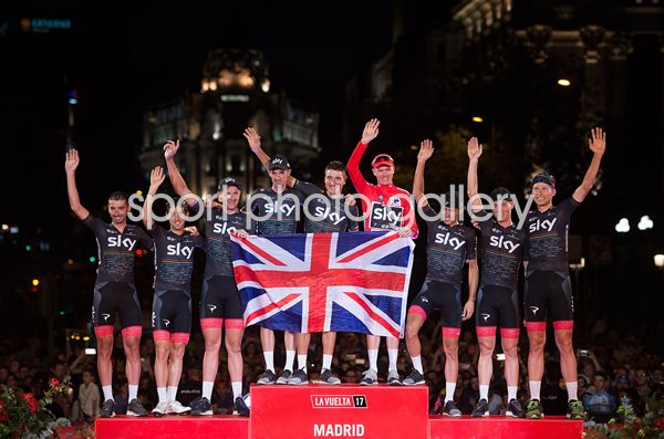 Chris Froome Great Britain wins Vuelta a Espana 2017