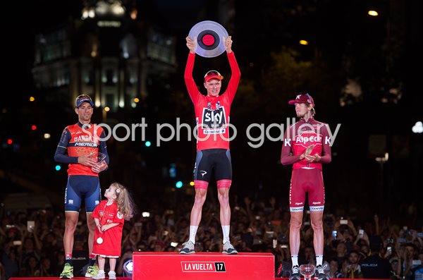 Chris Froome Great Britain wins Vuelta a Espana 2017