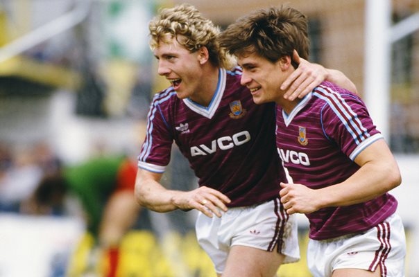 Frank McAvennie & Tony Cottee West Ham United 1986