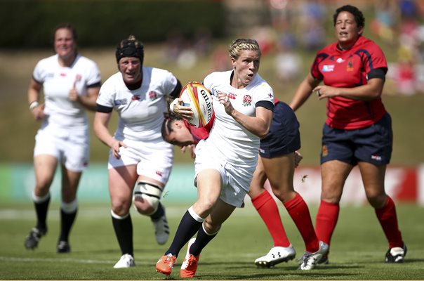Danielle Waterman England v Spain Rugby World Cup 2014