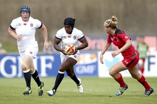 Maggie Alphonsi England v Canada Rugby World Cup 2014