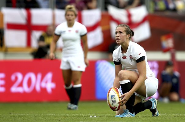 Emily Scarratt England v Canada World Cup 2014