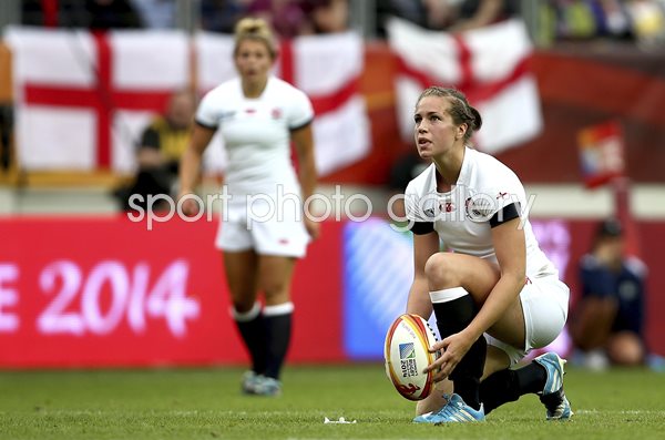 Emily Scarratt England v Canada World Cup 2014