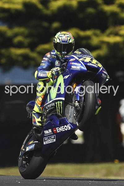 Valentino Rossi Wheelie MotoGP of Australia 2017