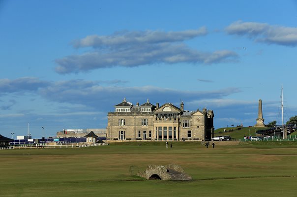 Swilcan Bridge and Clubouse Old Course St Andrews