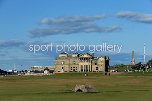 Swilcan Bridge and Clubouse Old Course St Andrews
