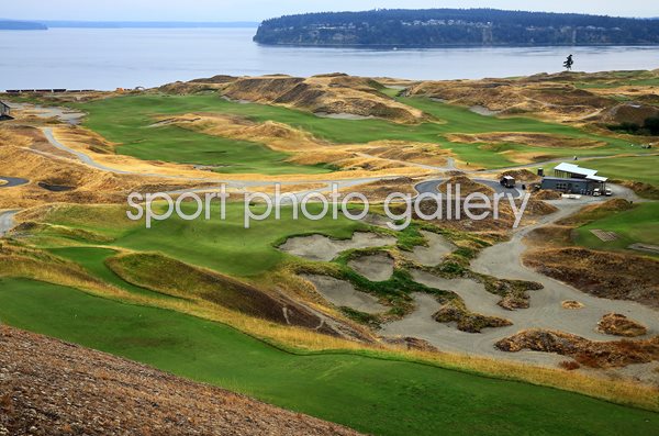 Chambers Bay Golf Course 9th hole 2015
