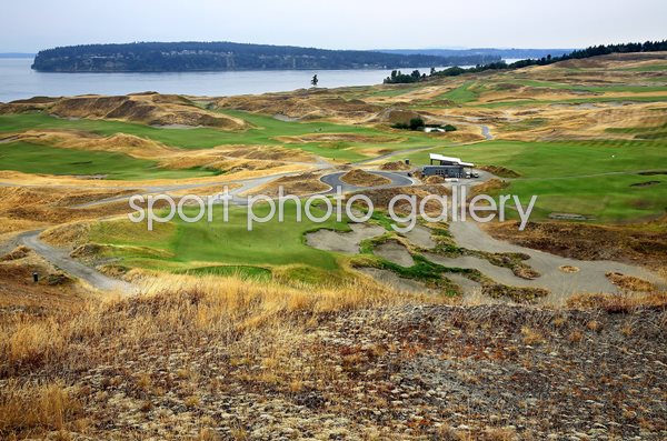 Chambers Bay Golf Course 9th hole 2015