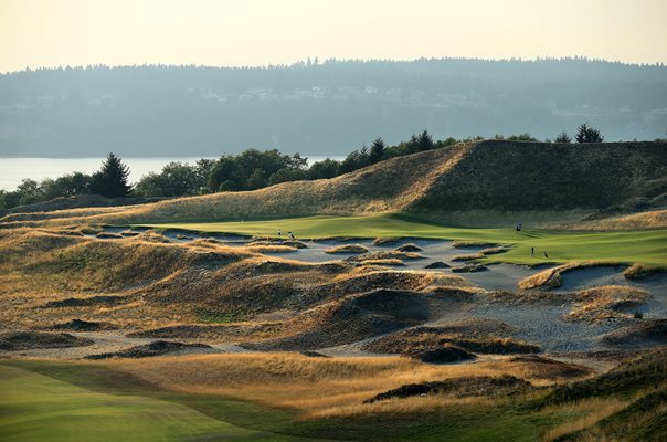 Chambers Bay Golf Course 14th hole 2015
