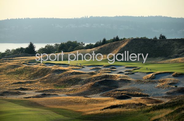 Chambers Bay Golf Course 14th hole 2015