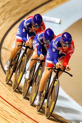 Danielle King, Laura Trott and Joanna Rowsell 2012