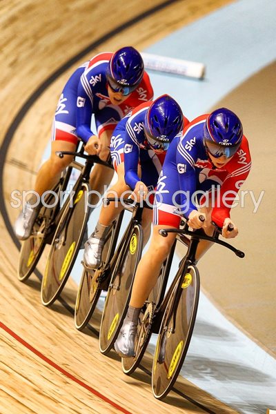 Danielle King, Laura Trott and Joanna Rowsell 2012