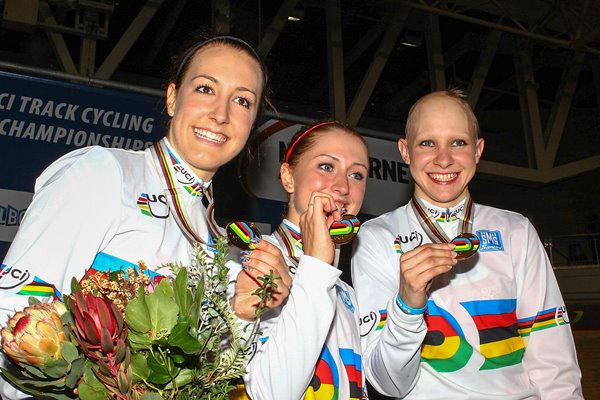 Danielle King, Laura Trott and Joanna Rowsell 2012
