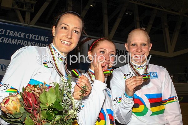 Danielle King, Laura Trott and Joanna Rowsell 2012