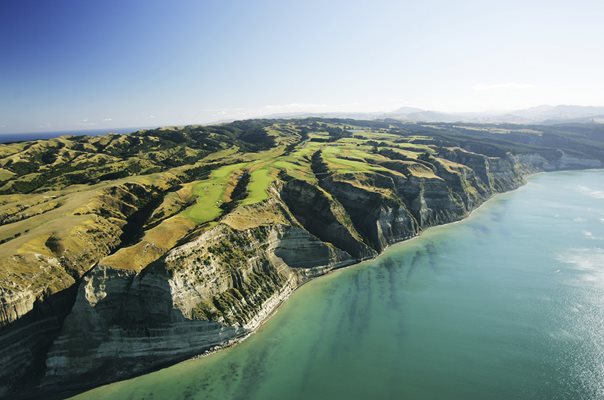 Cape Kidnappers Aerial View Hawkes Bay New Zealand