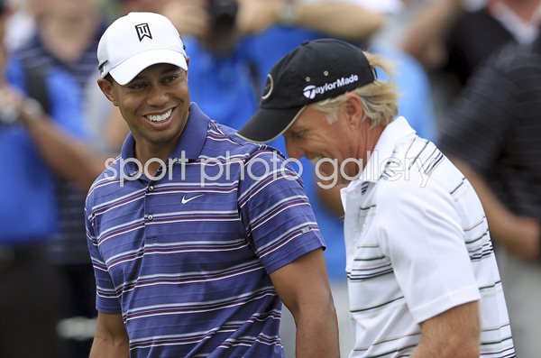 Greg Norman & Tiger Woods 2011 Australian Open
