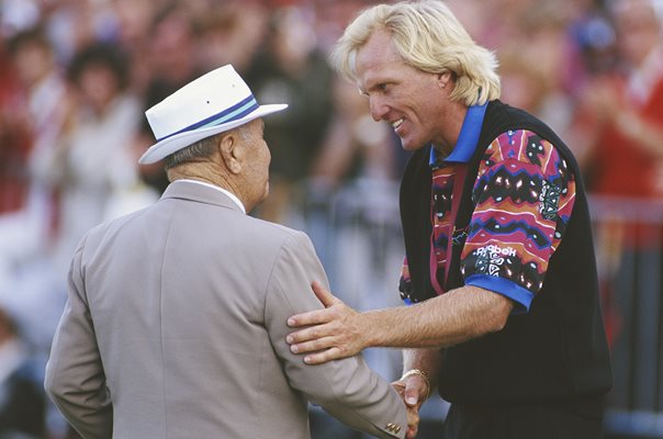 Greg Norman & Gene Sarazen British Open Sandwich 1993