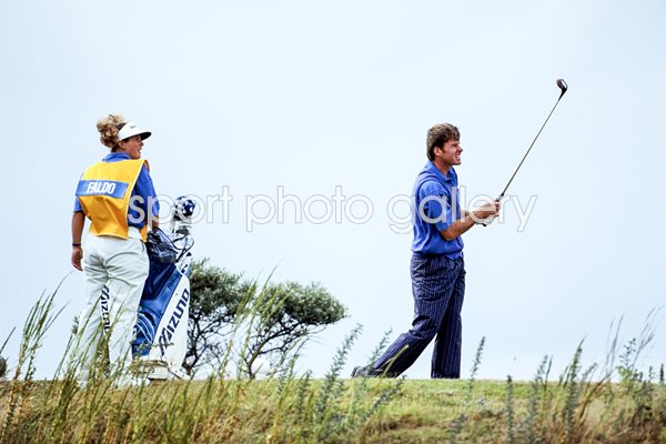 Nick Faldo & Fanny Sunesson British Open Muirfield 1992