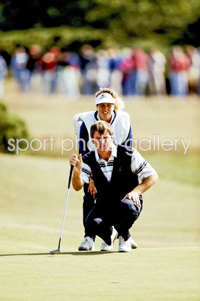 Nick Faldo & Fanny Sunesson British Open St Andrews 1990