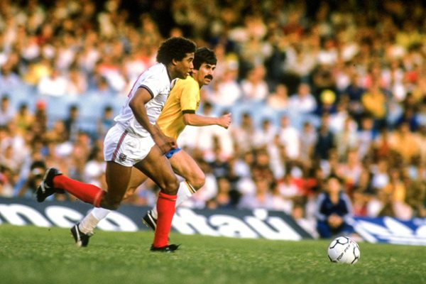 John Barnes scores England v Brazil Maracana 1984