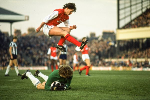 Charlie Nicholas Arsenal v West Bromwich Albion Highbury 1983