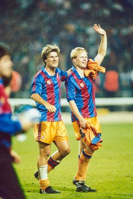 Michael Laudrup & Ronald Koeman Barcelona European Champions 1992