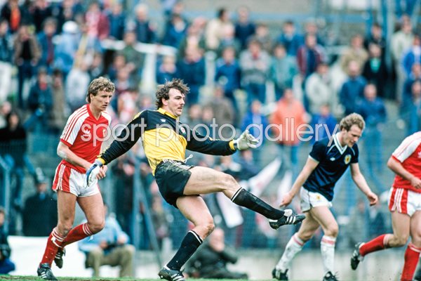 Neville Southall Wales v Scotland Cardiff 1983