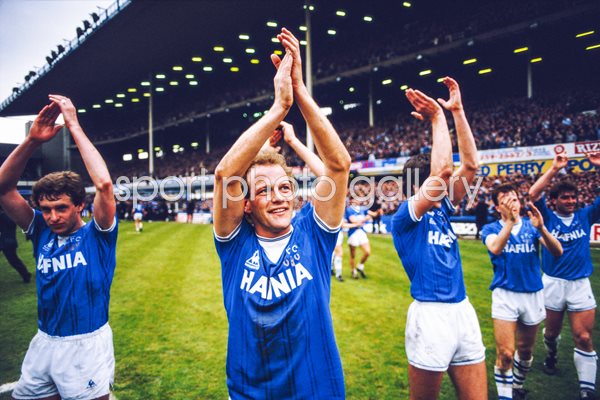 Andy Gray Everton v QPR 1985 Photo  Football Posters  Andy Gray