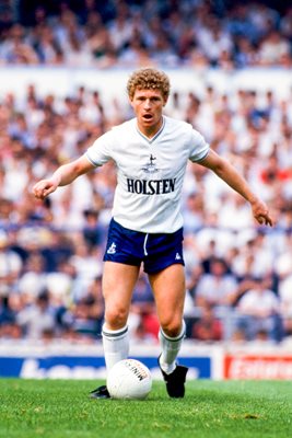 Micky Hazard Tottenham Hotspur v Leicester City White Hart Lane 1984