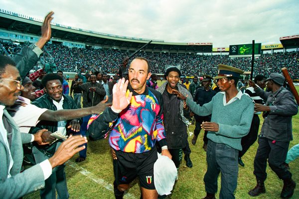 Bruce Grobbelaar Zimbabwe v Cameroon Harare 1993