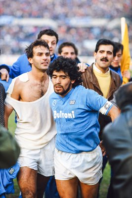 Diego Maradona Napoli & Antonio Cabrini Juventus Serie A 1986