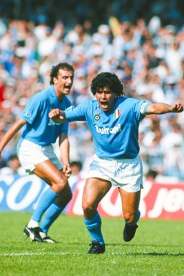 Diego Maradona Napoli v AC Milan Serie A Naples 