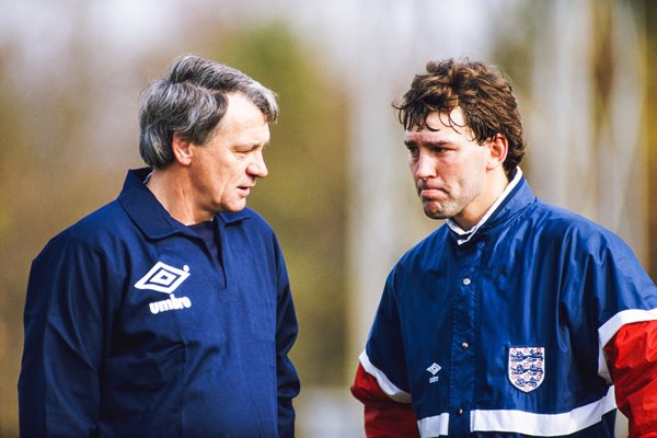Bobby Robson & Bryan Robson England 1985