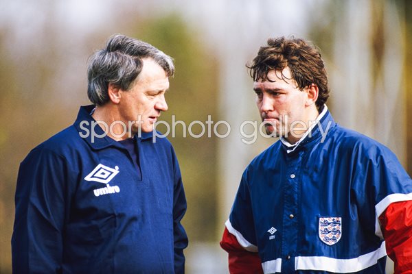 Bobby Robson & Bryan Robson England 1985