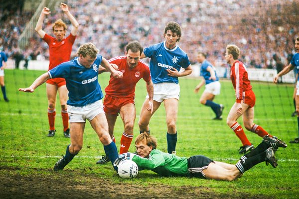 Jim Leighton Aberdeen v Rangers Glasgow 1986