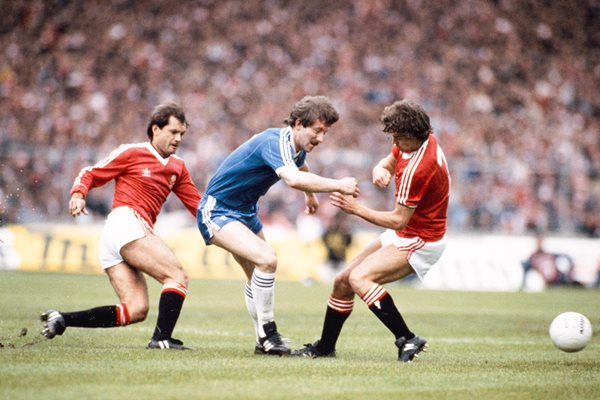 Jimmy Case Brighton v Wilkins & Robson Manchester United 1983 FA Cup Final