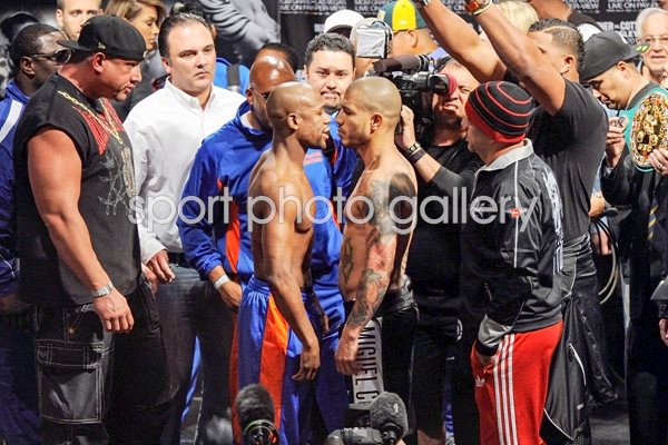 Miguel Cotto v Floyd Mayweather Jr. Weigh-In 2012