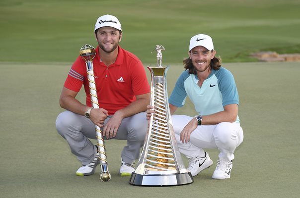 Tommy Fleetwood & Jon Rahm World Tour Championship Dubai 2017