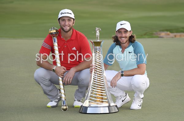 Tommy Fleetwood & Jon Rahm World Tour Championship Dubai 2017