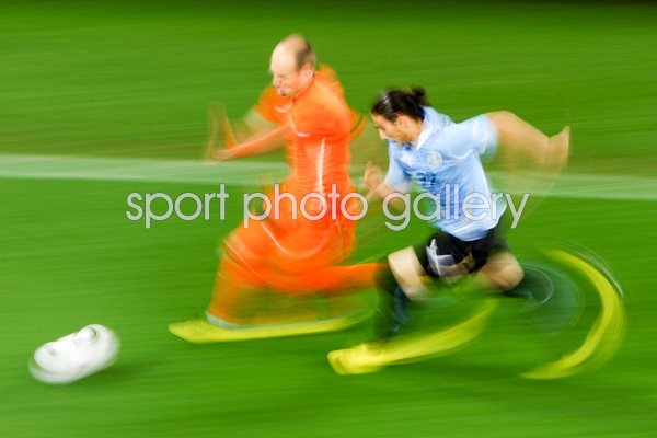 Robben blur - Holland v Uruguay World Cup 2010