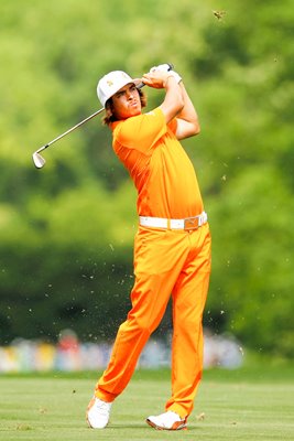 Rickie Fowler action Quail Hollow 2012