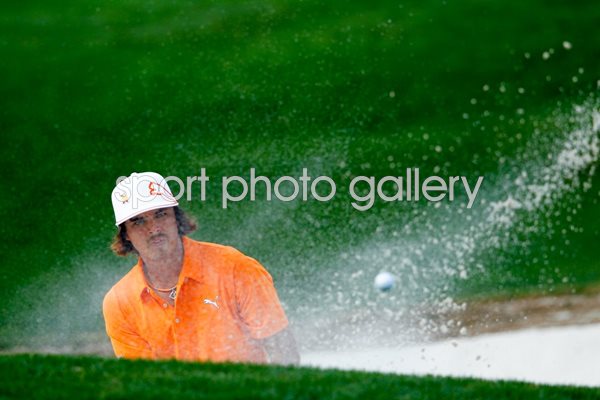 Rickie Fowler bunker action Quail Hollow 2012