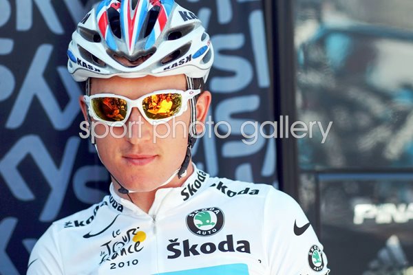 Geraint Thomas White Jersey - Tour 2010 